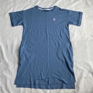 Polo Ralph Lauren T-Shirt Dress Pony Logo Pockets Casual Blue Women’s Small